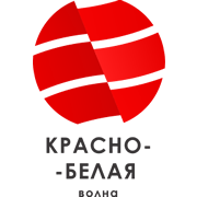Радио 19-22 Красно-белая волна логотип